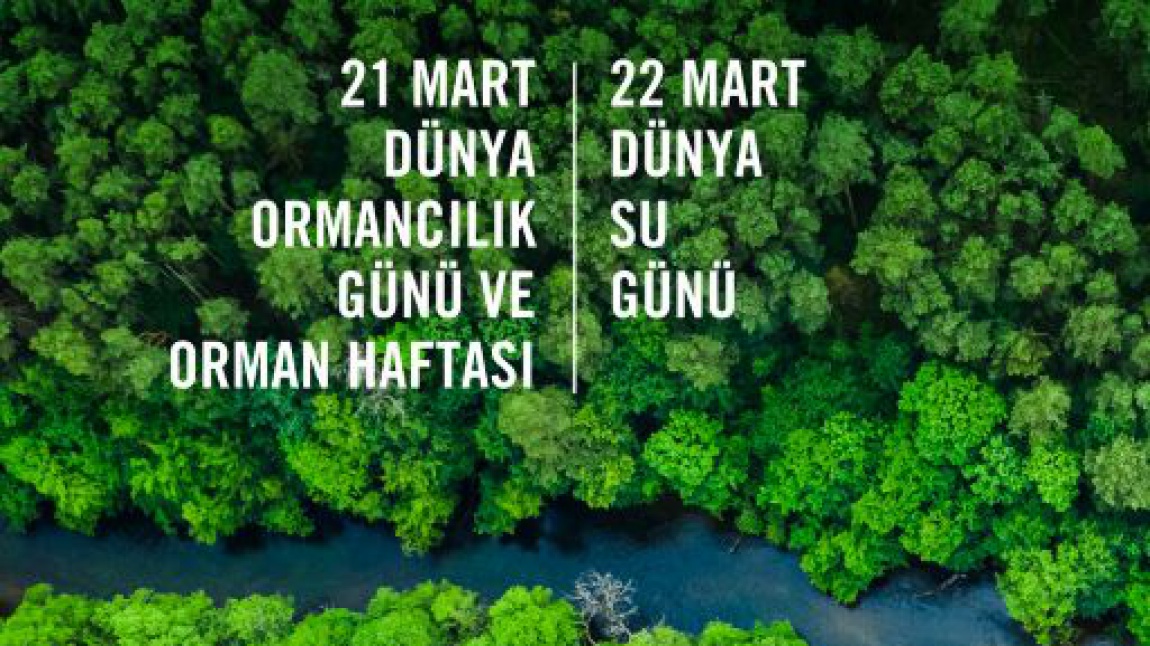 21 Mart Dünya Ormancılık Günü ve Orman Haftası ile 22 Mart Dünya Su Günü Kutlu Olsun.
